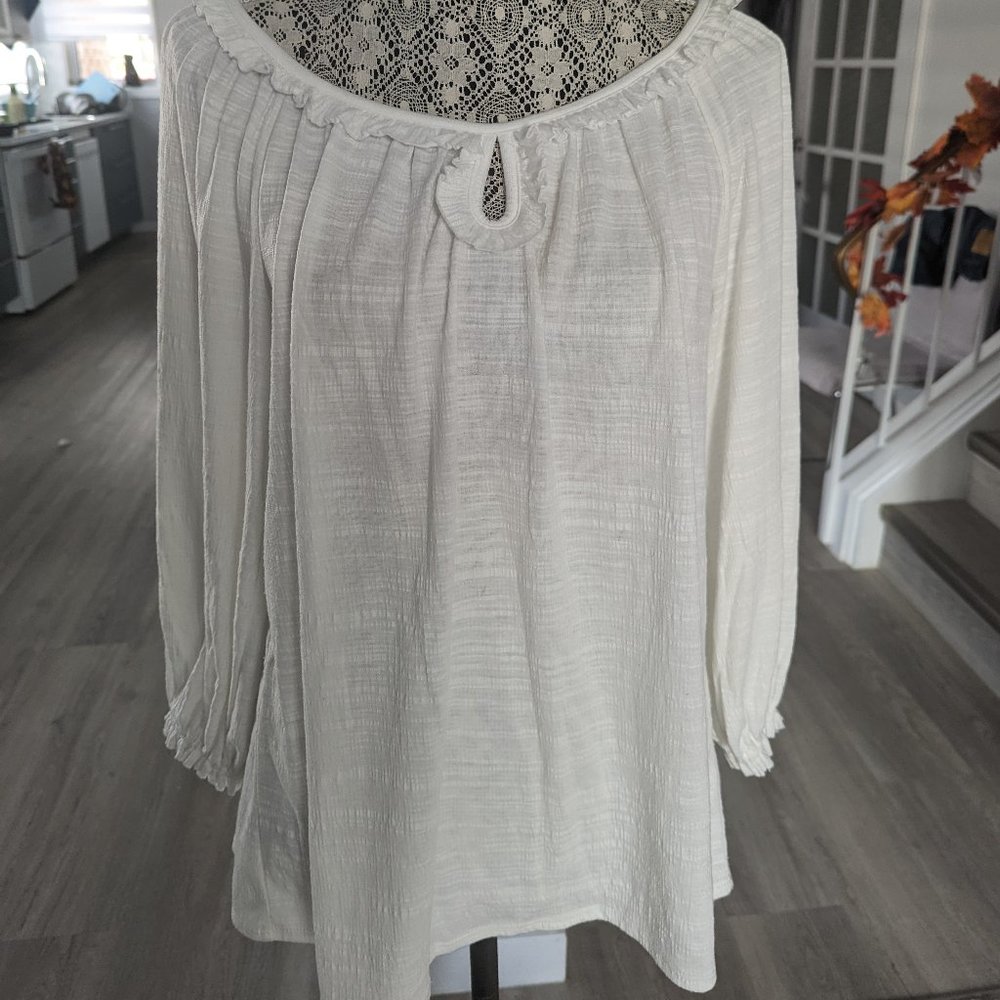 Max Studio white blouse